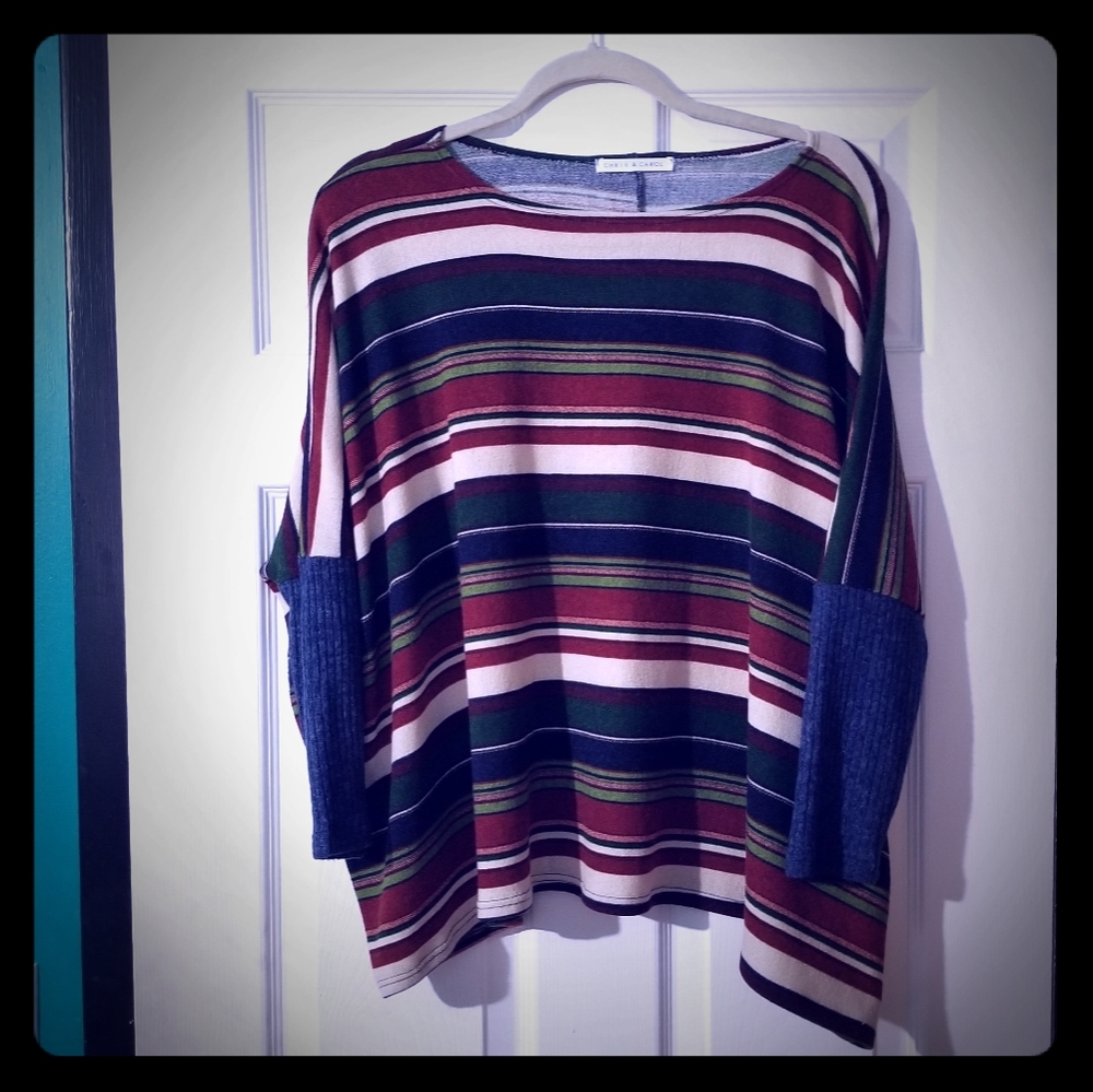 Chris & Carol NWOT Striped Knit Top Small